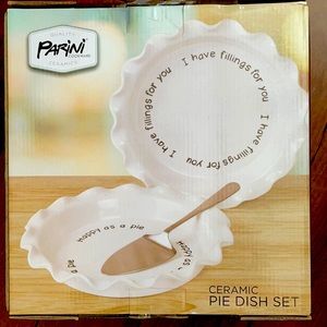 Parini ceramic pie dish set